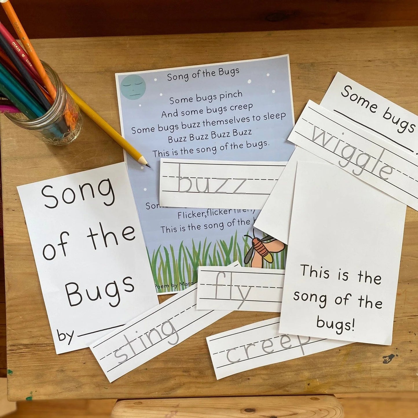 Song of the Bugs Poem and Extension