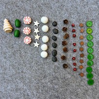 Winter Sets Basket Objects: Red/Green