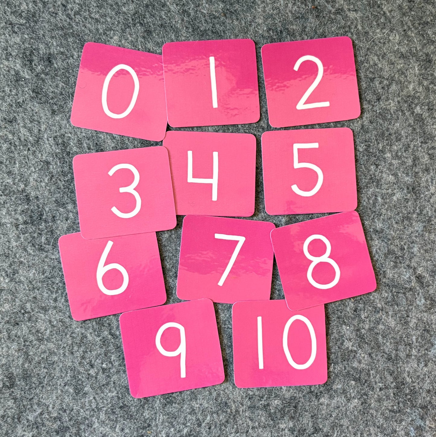 Pink Numbers for Valentine Sets Basket