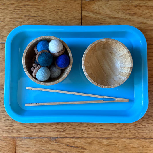 Tonging Felt Acorns Activity