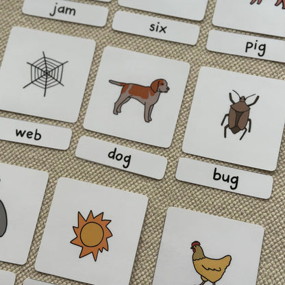 CVC Picture Word Matching Cards
