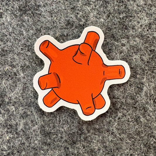 Ball with Protrusions Sticker