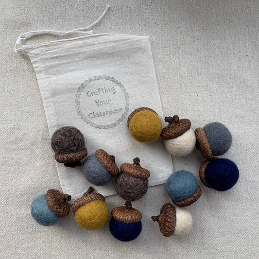 Large Felt Acorns