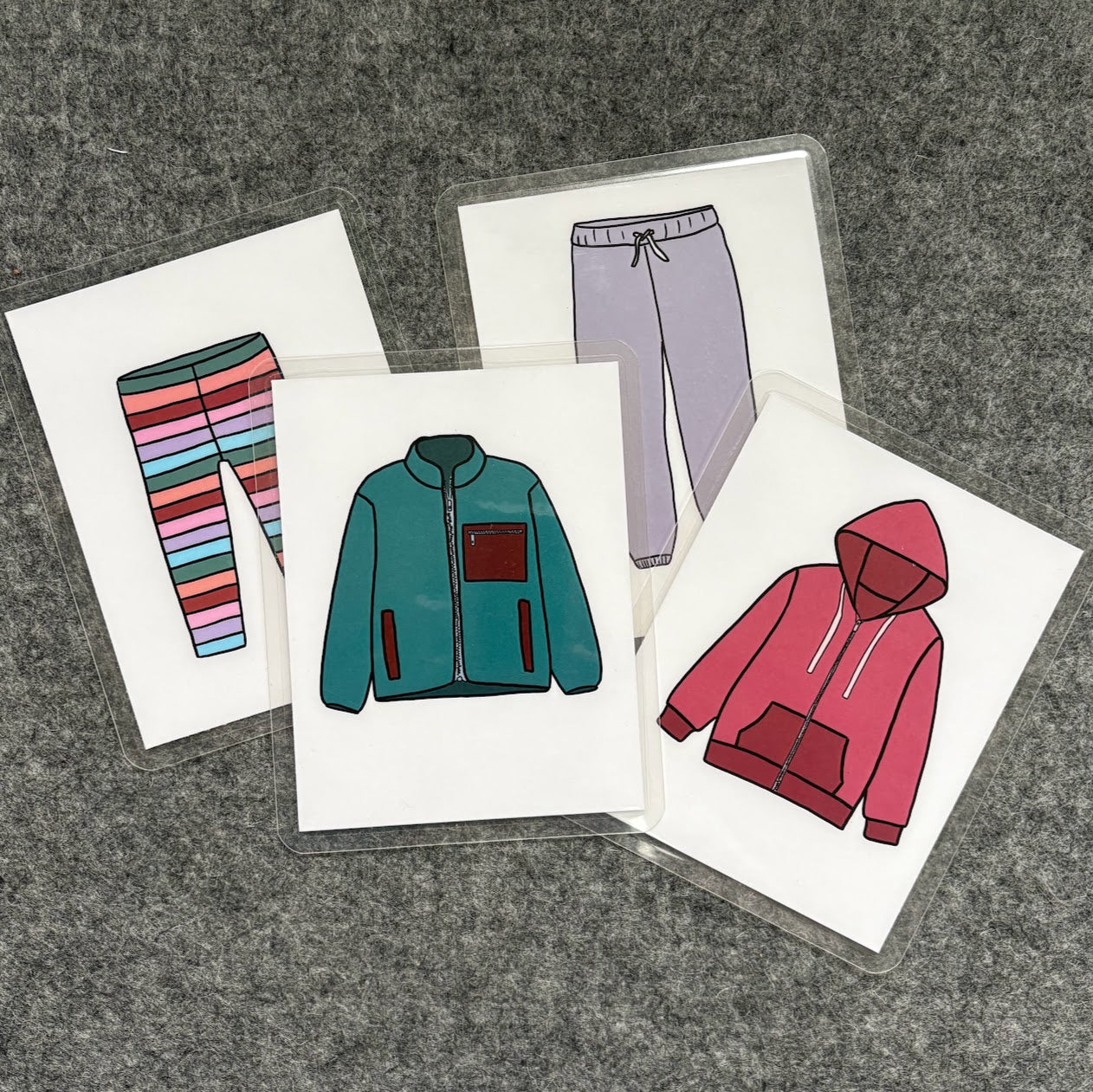 Toddler Articles of Clothing Cards