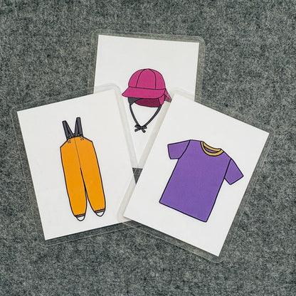 Toddler Spring Clothing Cards