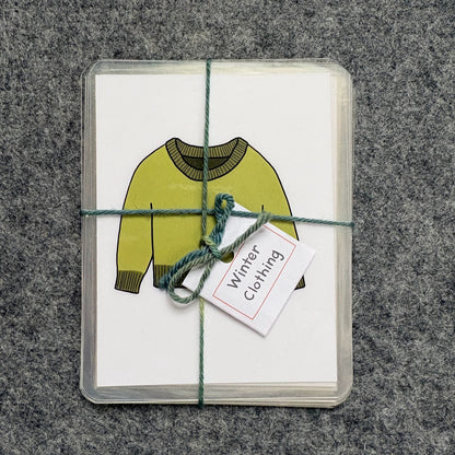 Toddler Winter Clothing Cards