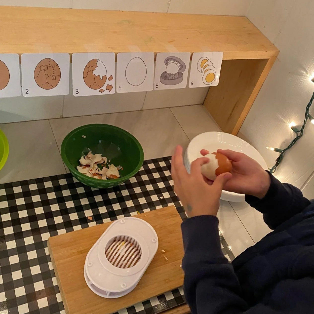 Egg Peeling and Slicing