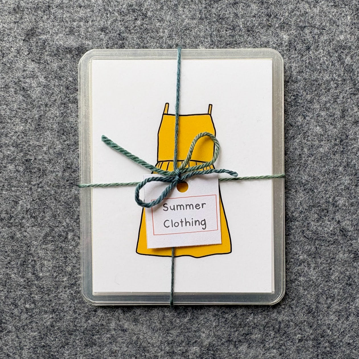 Toddler Summer Clothing Cards