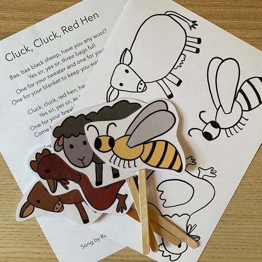 Cluck,Cluck Red Hen Song Prompts