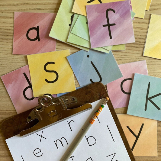 Watercolor A-Z Scavenger Hunt