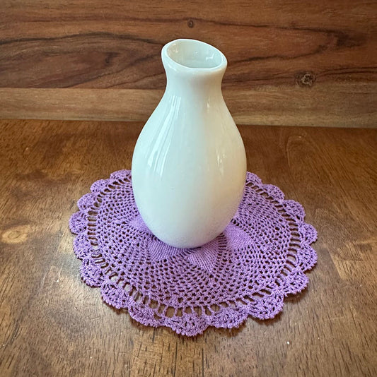 Children's House Vase and Doily