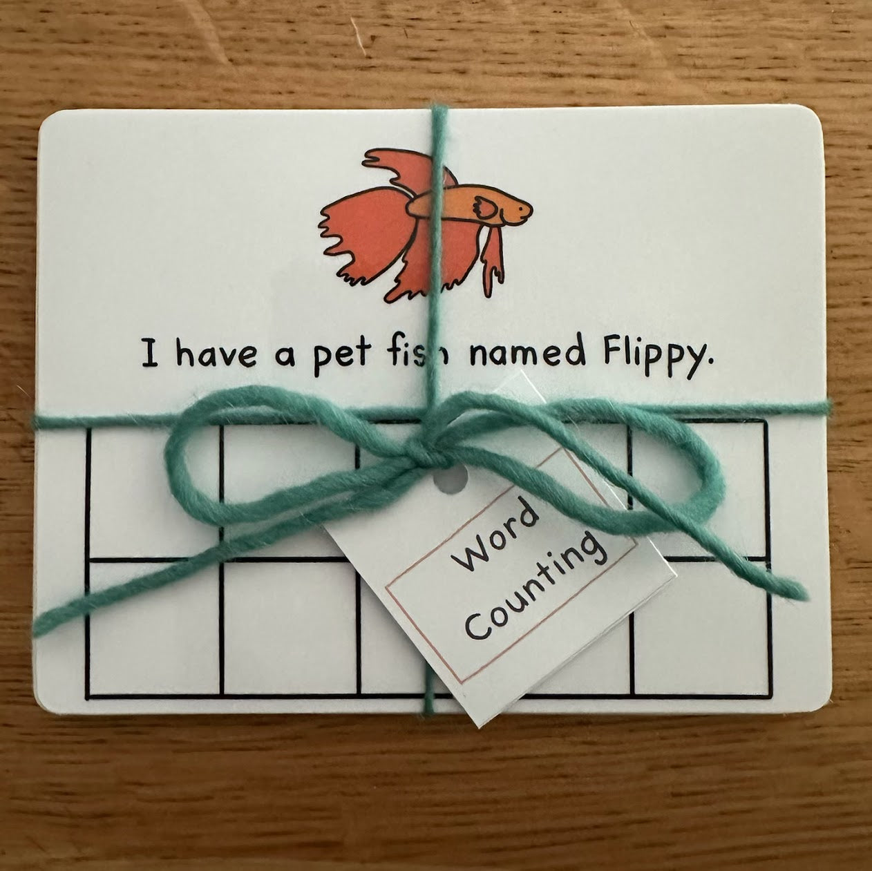 Word Counting Cards