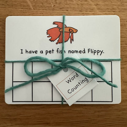 Word Counting Cards