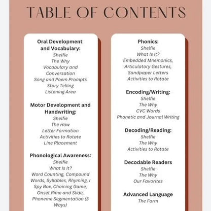 Montessori Language Handbook