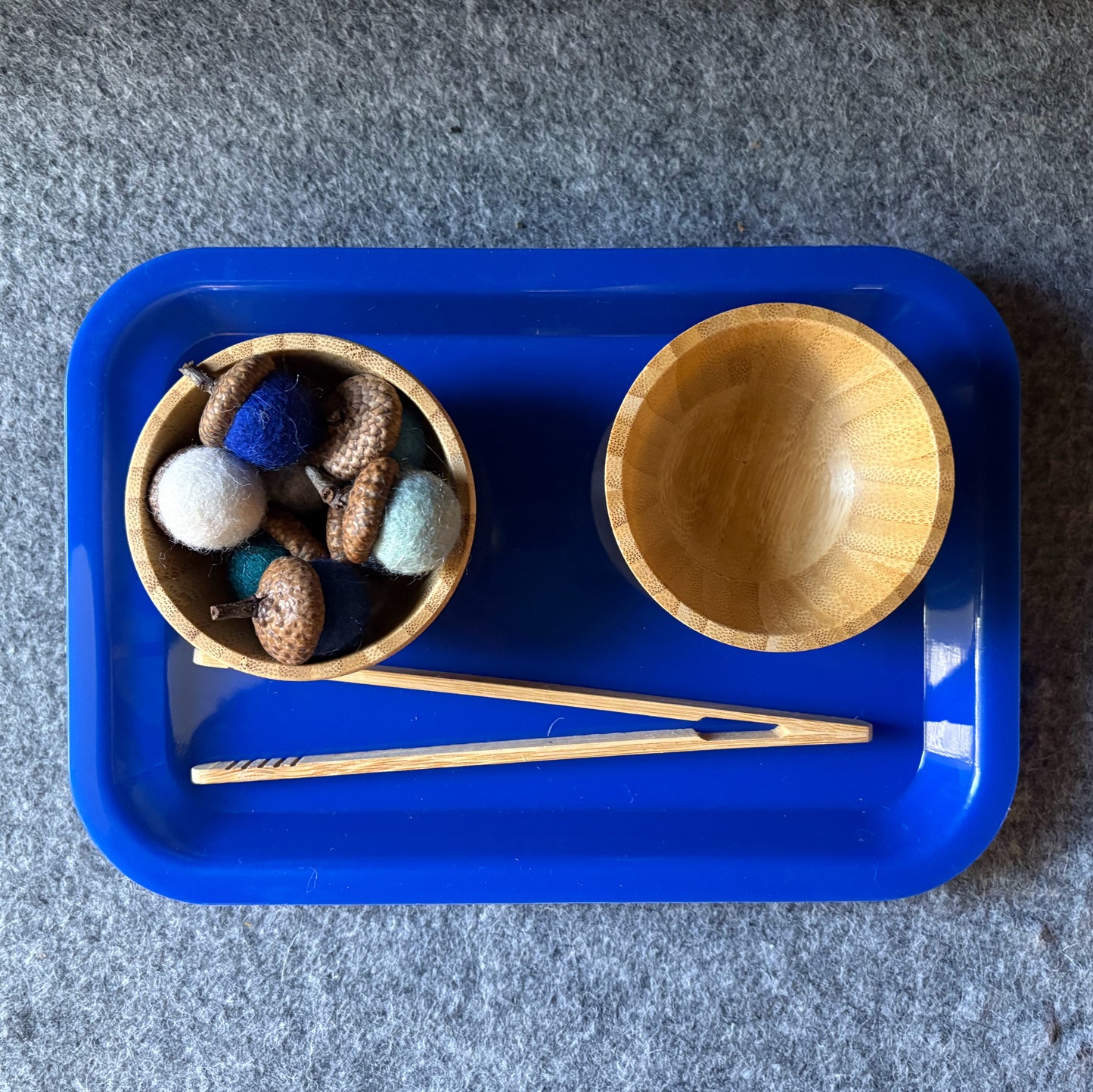 Tonging Felt Acorns Activity