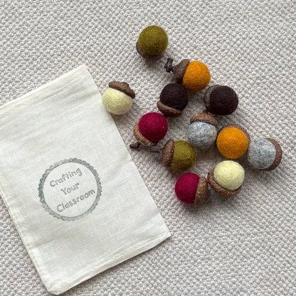 Felt Acorns - Fall
