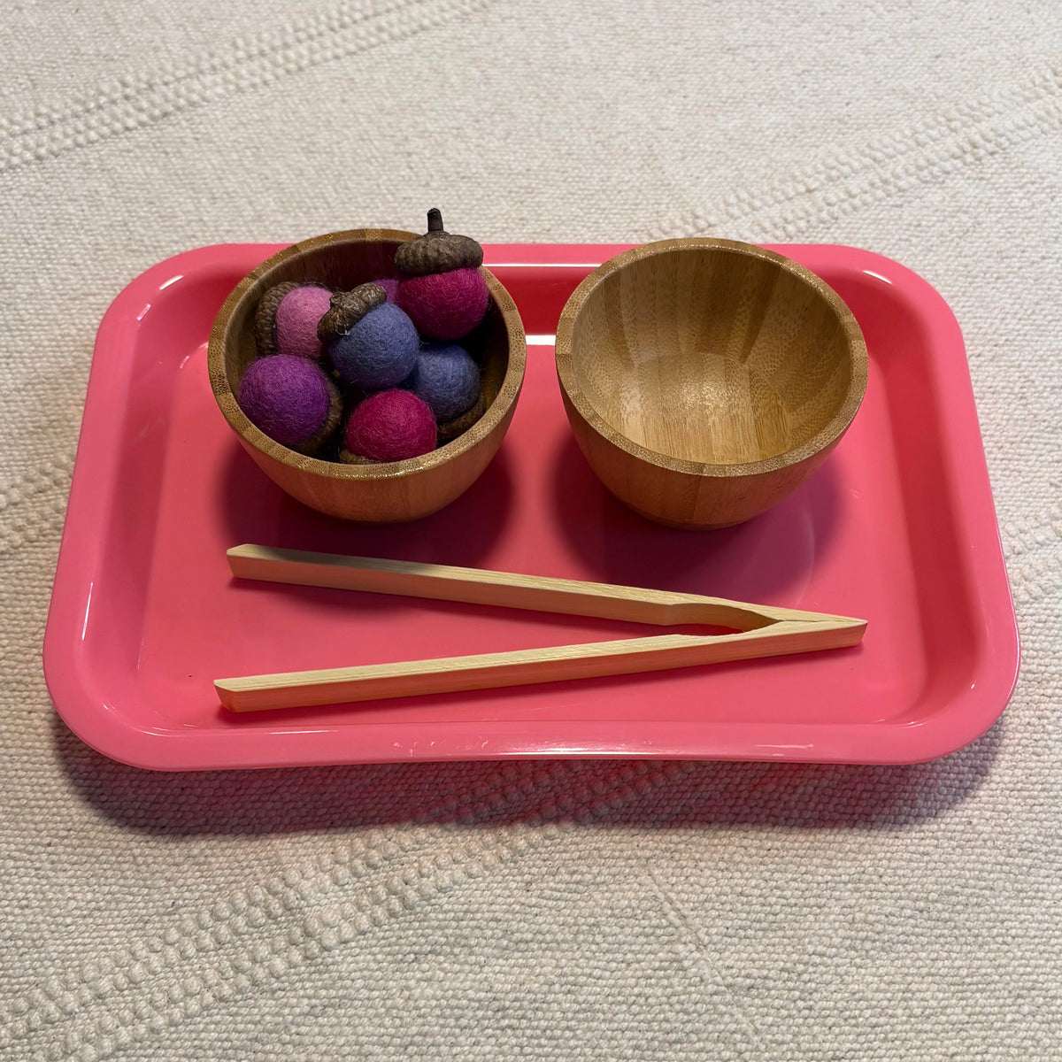 Tonging Felt Acorns Activity