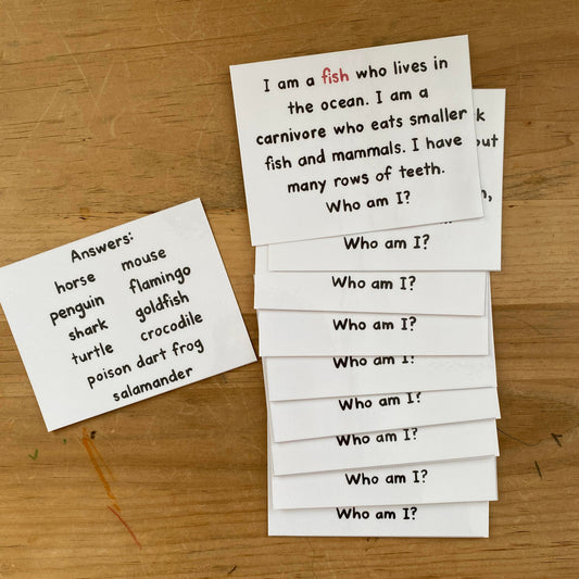 Vertebrate Riddles