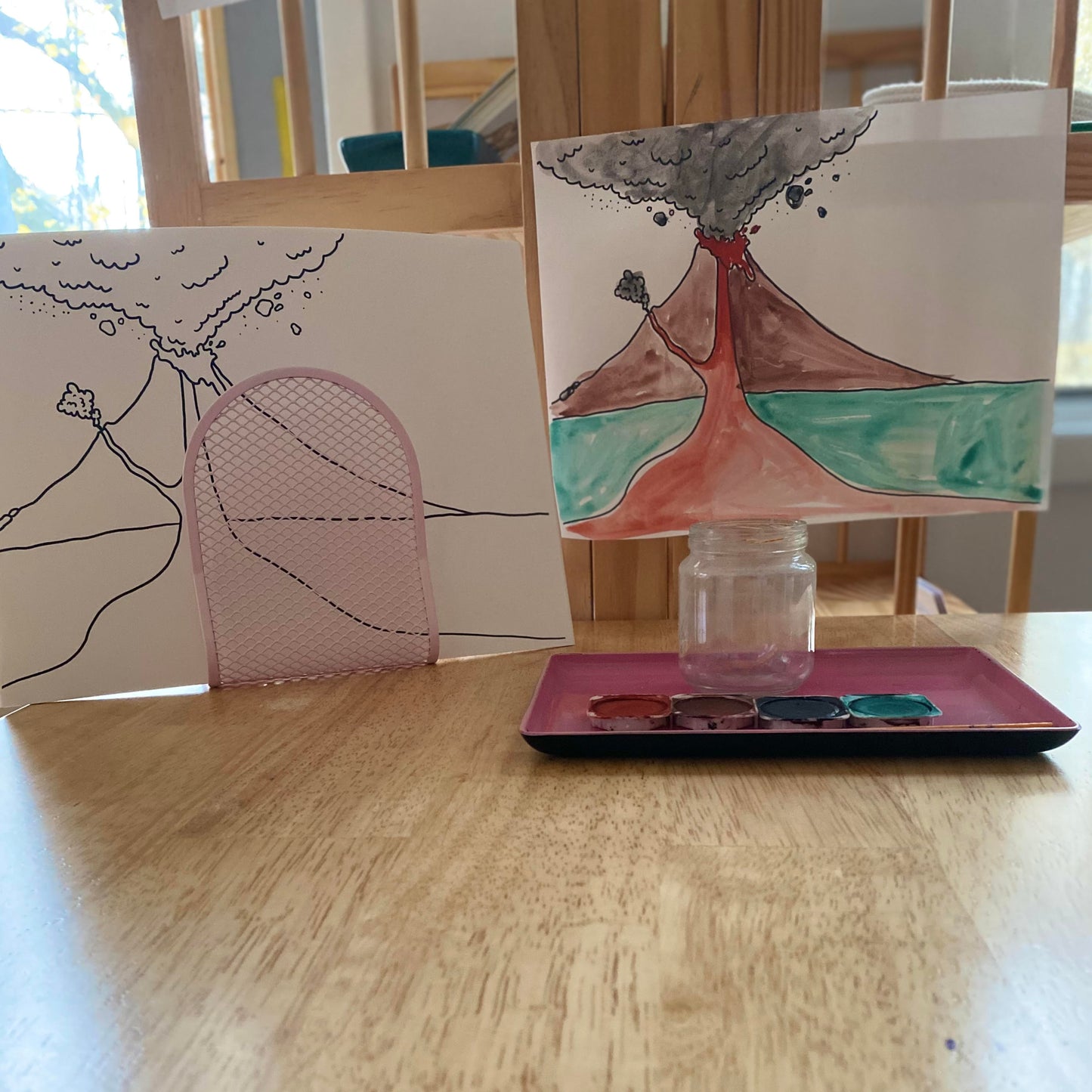 Volcano Painting